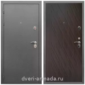4 контура, Дверь входная Армада Оптима Антик серебро /МДФ 16 мм  ФЛ-86 Венге структурный