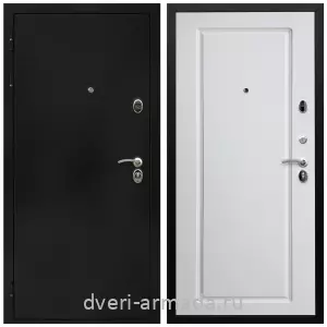 Темные входные двери, Дверь входная Армада Престиж Черная шагрень / ФЛ-119 Белый матовый