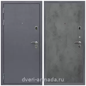 3 контура, Дверь входная Армада Престиж Антик серебро / МДФ 10 мм ФЛ-291 Бетон темный
