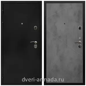 3 контура, Дверь входная Армада Престиж Черная шагрень / МДФ 10 мм ФЛ-291 Бетон темный