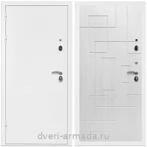 Входные двери Премиум, Дверь входная Армада Оптима Белая шагрень / МДФ 16 мм ФЛ-57 Белый жемчуг