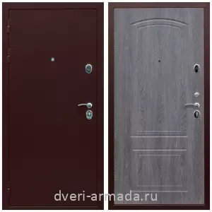 Входные двери Эврика, Дверь входная Армада Люкс Антик медь / МДФ 6 мм ФЛ-138 Дуб Филадельфия графит с шумоизоляцией с МДФ панелями