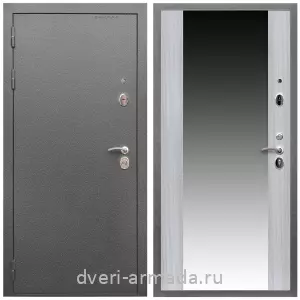 Входные двери Премиум, Дверь входная Армада Оптима Антик серебро / МДФ 16 мм СБ-16 Сандал белый