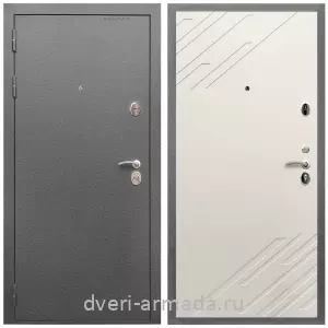 4 контура, Дверь входная Армада Оптима Антик серебро / МДФ 16 мм ФЛ-143 Шате крем