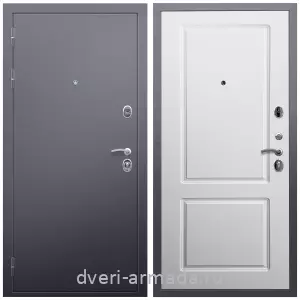 Входные двери Премиум, Дверь входная Армада Люкс Антик серебро / МДФ 16 мм ФЛ-117 Белый матовый