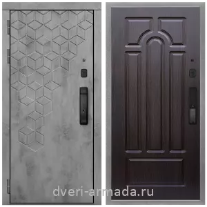 Входные двери Верона, Дверь входная Армада Квадро МДФ 16 мм Kaadas K9 / МДФ 6 мм ФЛ-58 Венге
