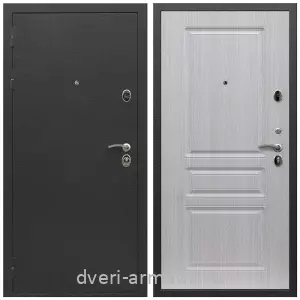 Темные входные двери, Дверь входная Армада Престиж Черный шелк / МДФ 16 мм ФЛ-243 Дуб беленый