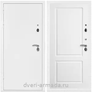 Входные двери Премиум, Дверь входная Армада Оптима Белая шагрень / МДФ 16 мм ФЛ-117 Белый матовый