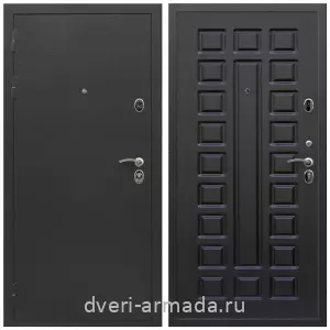 Темные входные двери, Дверь входная Армада Престиж Черный шелк / МДФ 16 мм ФЛ-183 Венге