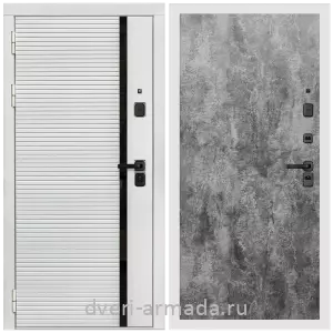 3 контура, Дверь входная Армада Каскад WHITE МДФ 10 мм / МДФ 6 мм ПЭ Цемент темный