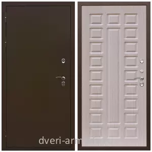3 контура, Дверь входная утепленная для загородного дома Армада Термо Молоток коричневый/ МДФ 16 мм ФЛ-183 Сандал белый от производителя