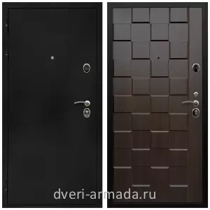 Темные входные двери, Дверь входная Армада Престиж Черная шагрень / МДФ 16 мм ОЛ-39 Эковенге
