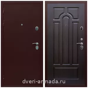 Одностворчатые входные двери, Дверь входная Армада Люкс Антик медь / МДФ 16 мм ФЛ-58 Венге