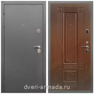 Входные двери Премиум, Дверь входная Армада Оптима Антик серебро / МДФ 6 мм ФЛ-2 Мореная береза