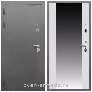 Входные двери Люксор, Дверь входная Армада Оптима Антик серебро / МДФ 16 мм СБ-16 Белый матовый