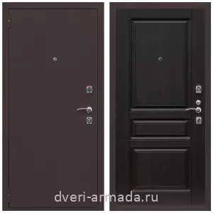Входные двери Эврика, Дверь входная Армада Комфорт Антик медь / МДФ 16 мм ФЛ-243 Венге