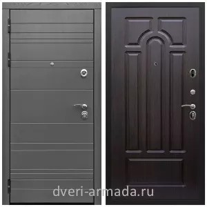 Темные входные двери, Дверь входная Армада Роял Вуд МДФ 10 мм графит / МДФ 16 мм ФЛ-58 Венге