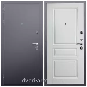 Входные двери Премиум, Дверь входная Армада Люкс Антик серебро / МДФ 16 мм ФЛ-243 Ясень белый