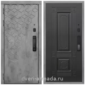 Входные двери Эврика, Дверь входная Армада Квадро МДФ 16 мм Kaadas K9 / МДФ 6 мм ФЛ-2 Венге
