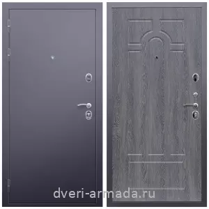 Темные входные двери, Дверь входная железная Армада Люкс Антик серебро / МДФ 6 мм ФЛ-58 Дуб Филадельфия графит на заказ со вставкой