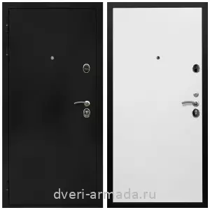 3 контура, Дверь входная Армада Престиж Черная шагрень / Гладкая белый матовый
