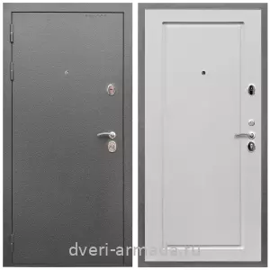 Входные двери Люксор, Дверь входная Армада Оптима Антик серебро / МДФ 16 мм ФЛ-119 Ясень белый
