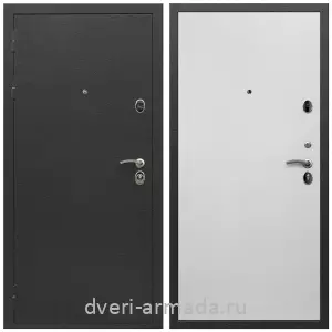 Темные входные двери, Дверь входная Армада Престиж Черный шелк / МДФ 10 мм Гладкая белый матовый