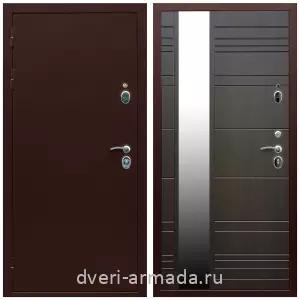 4 контура, Дверь входная Армада Люкс Антик медь / МДФ 16 мм ФЛЗ-Сити Венге для частного дома с теплоизоляцией