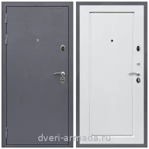 Темные входные двери, Дверь входная Армада Престиж Антик серебро / МДФ 16 мм ФЛ-119 Ясень белый