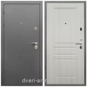 Входные двери Премиум, Дверь входная Армада Оптима Антик серебро / МДФ 6 мм ФЛ-243 Лиственница беж